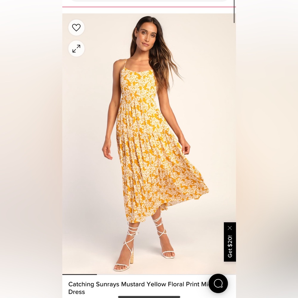 Yellow Midi Dress - Lulus